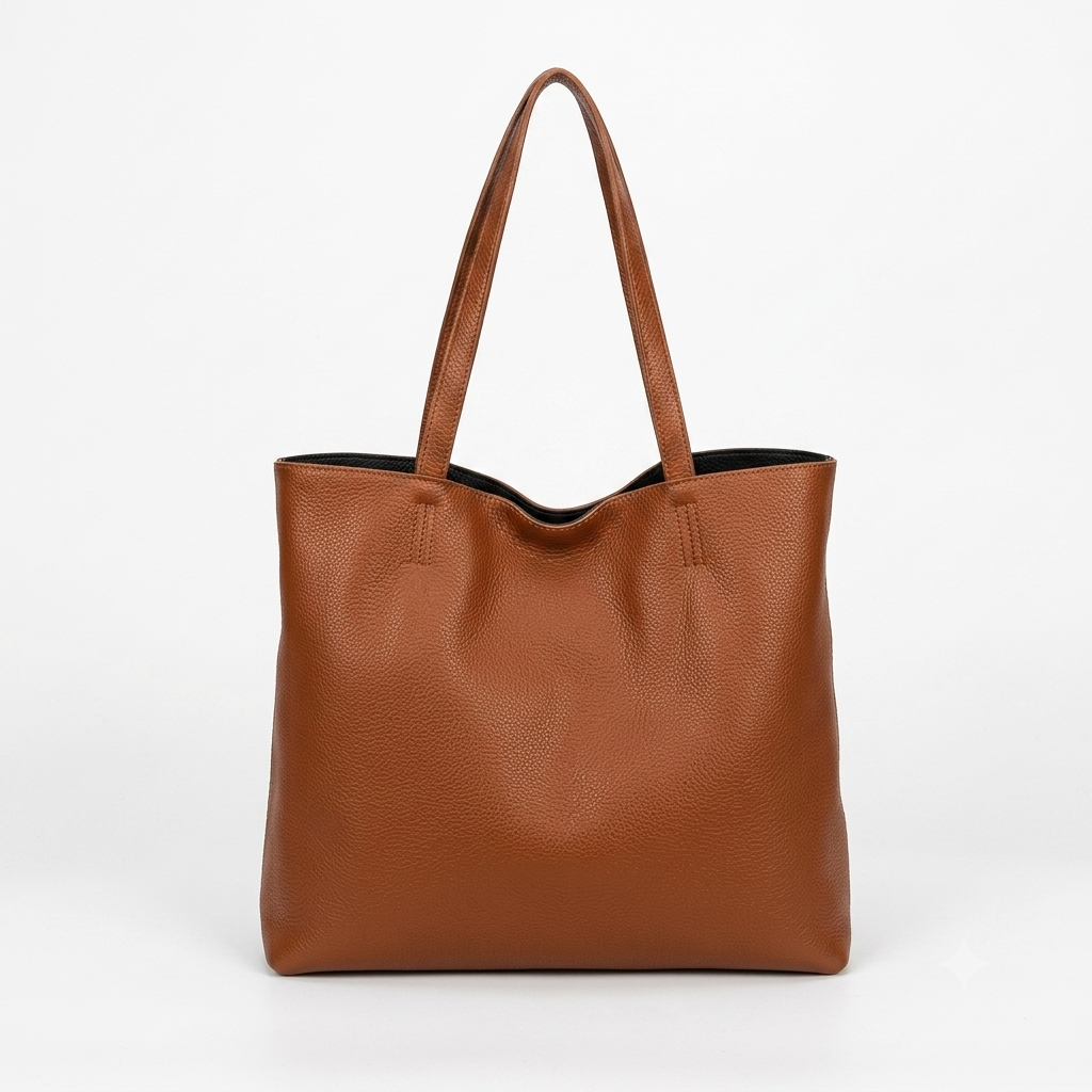 Bolso Grande Sintético Reversible Tote con 2 Asas Largas + Bolsito Bandolera Extra